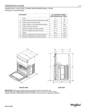 Whirlpool WOEC5030L Guide De Dimensions