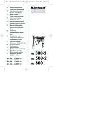 Einhell Global SHZ 600 Mode D'emploi