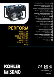 Kohler PERFORM 6500 XL C5 Manuel D'utilisation Et D'entretien