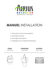 Airius STANDARD Serie Manuel D'installation