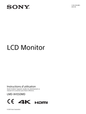 Sony LMD-XH550MD Instructions D'utilisation