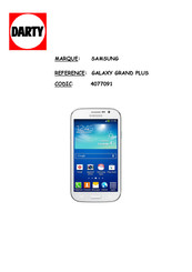 Samsung GALAXY GRAND Plus Mode D'emploi