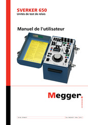 Megger SVERKER 650 Manuel De L'utilisateur