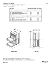 Whirlpool WOED5930L Guide De Dimensions