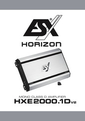 ESX HORIZON HXE2000.1D V2 Mode D'emploi