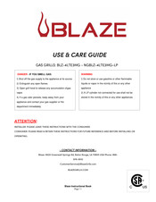 BLAZE BLZ-4LTE3MG Guide D'utilisation Et D'entretien