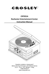 Crosley Rochester Manuel D'utilisation