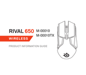 STEELSERIES RIVAL 650 WIRELESS Mode D'emploi