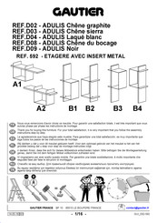 Gautier ADULIS D02 592 Instructions De Montage