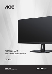 AOC Q34E2A Manuel D'utilisation