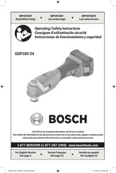 Bosch GOP18V-34 Consignes D'utilisation/De Sécurité