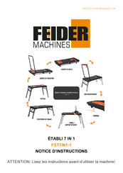 FEIDER Machines FST7IN1-1 Notice D'instructions