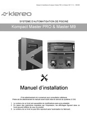 Klereo Kompact Master M9 Manuel D'installation