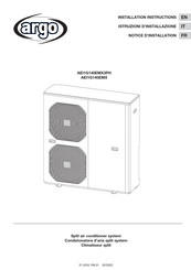 Argo AEI1G140EMX Instructions D'installation