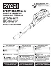 Ryobi ONE+ P2190 Manuel D'utilisation