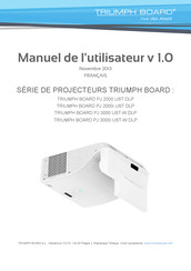 TRIUMPH BOARD PJ 3000i UST-W DLP Manuel De L'utilisateur