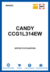 Candy CCG1L314EW Notice D'utilisation