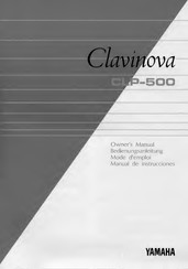 Yamaha Clavinova CLP-500 Mode D'emploi