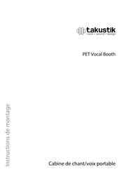 thomann t.akustik PET Vocal Booth Instructions De Montage