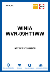 WINIA WVR-09HT1WW Manuel D'utilisation