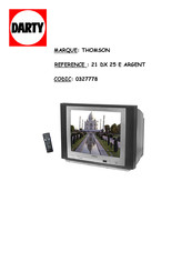 THOMSON 21 DX 25 E Mode D'emploi