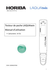 Horiba Scientific LAQUAtwin B-721 Manuel D'utilisation