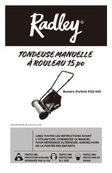 RADLEY 5122-003 Mode D'emploi