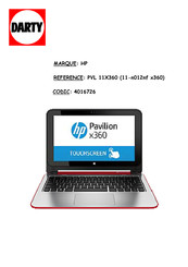 HP 11-n012nf x360 Manuel De L'utilisateur