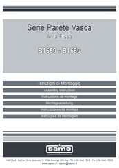 Samo Parete Vasca B1660 Instructions De Montage