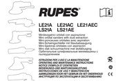 Rupes LE21A Notice D'emploi Et D'entretien