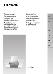 Siemens LC8K950 Mode D'emploi Et Notice De Montage