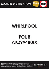 Whirlpool AKZ99480IX Guide Rapide