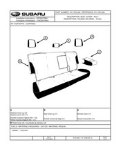 Subaru F411SFL060 Instructions D'installation