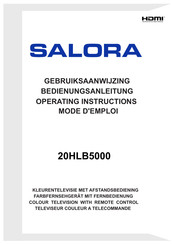 Salora 20HLB5000 Mode D'emploi