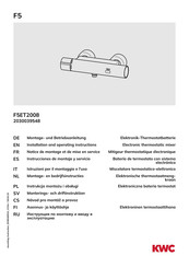 KWC F5ET2008 Notice De Montage Et De Mise En Service