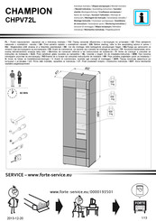 Forte CHAMPION CHPV72L Notice De Montage
