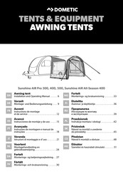 Dometic Sunshine AIR Pro 300 Instructions De Montage Et De Service