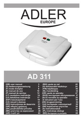 Adler europe AD 311 Mode D'emploi