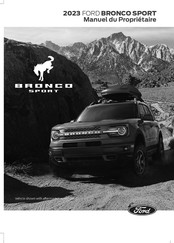 Ford BRONCO SPORT 2023 Manuel Du Propriétaire