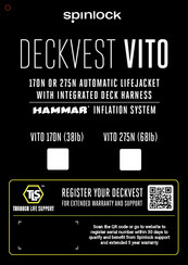 Spinlock DECKVEST VITO 170N Mode D'emploi