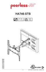 peerless-AV HA746-STB Mode D'emploi