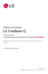 LG CineBeam Q HU710PB-GL Manuel D'utilisation