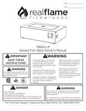 RealFlame T9650 LP Manuel Du Propriétaire