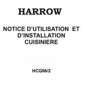 Harrow HCG66/2 Notice D'utilisation Et D'installation