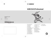 Bosch GCM 254 D Professional Notice Originale