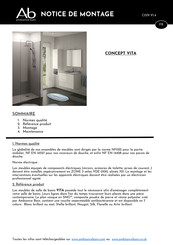 AMBIANCE BAIN CONCEPT VITA Notice De Montage