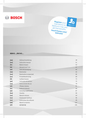 Bosch BBH32101 Mode D'emploi