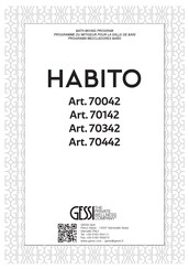 Gessi HABITO 70042 Instructions De Montage