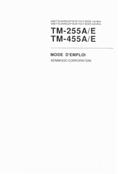 Kenwood TM-255E Mode D'emploi