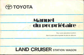 Toyota Land Cruiser 1995 Manuel Du Propriétaire